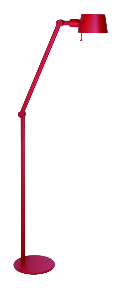 S 5741 R Vloerlamp Sovrano 1 Knik Rood