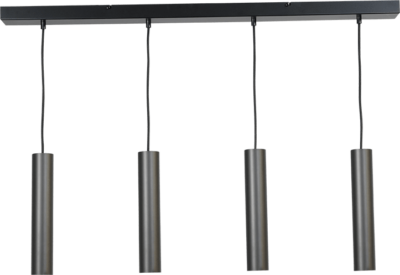 2381-05-05-100-4 Hanglamp Run 4-l Mat Zwart