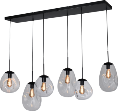 Hanglamp Lava 6 Lichts Helder
