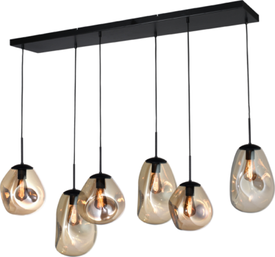 Hanglamp Lava 6 Lichts Gold