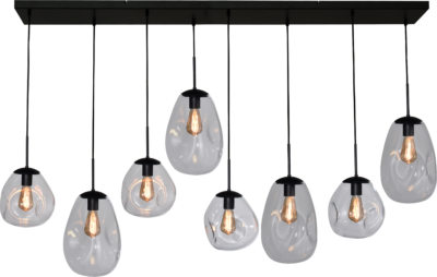 Hanglamp Lava 8 Lichts Helder