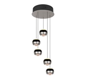 344430507 PL ORBIT 5L Hanglamp Orbit 5l Rond Nikkel