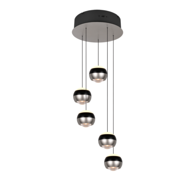 344430507 PL ORBIT 5L Hanglamp Orbit 5l Rond Nikkel