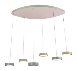 H 3466 C Hanglamp Alieno 6l Creme