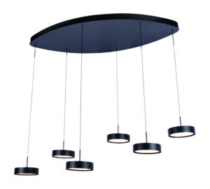 H 3466 Z Hanglamp Alieno 6l Zwart