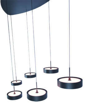 H 3466 Z Detail Hanglamp Alieno 6l Zwart