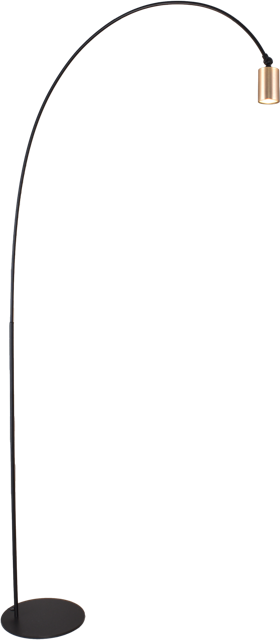 Booglamp Bounce Arch Zwart/Mat Goud