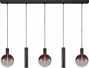 Hanglamp Tence Zwart 5 Lichts