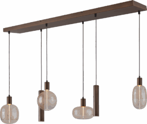 Hanglamp Tence Cacao 6 Lichts Zigzag