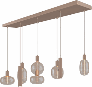Hanglamp Tence Beige Terra 8 Lichts Zigzag