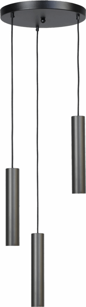 Hanglamp Run 3-l Zwart