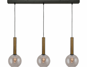 Hanglamp Bella 3-Lichts Gold Fumée