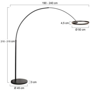 4130ZW7 Booglamp Ringlux Zwart