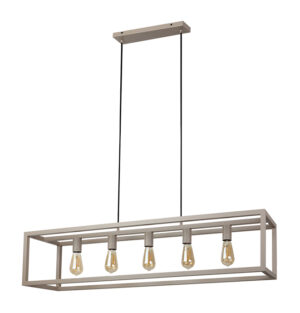 Hanglamp Esteso 5 Lichts Creme
