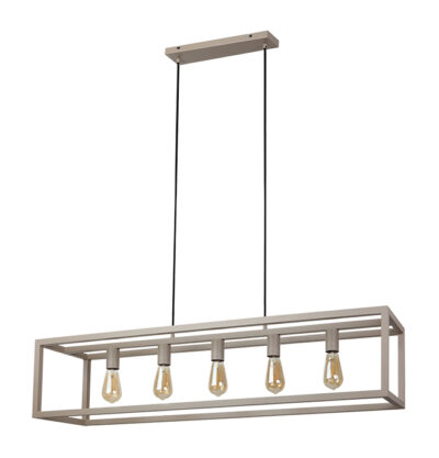 Hanglamp Esteso 5 Lichts Creme