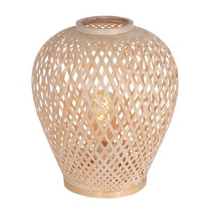 Tafellamp Maze Bamboe Lichtbruin