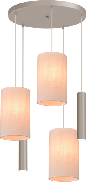 2332-36-50-5RT2-1120 Hanglamp Lisbourgh 5-Lichts Rond Beige Terra