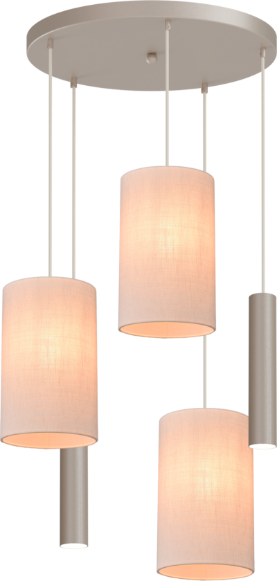 2332-36-50-5RT2-1120 Hanglamp Lisbourgh 5-Lichts Rond Beige Terra