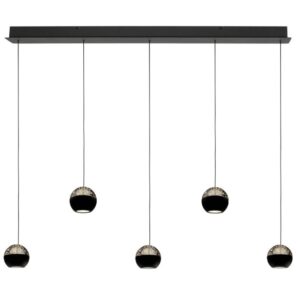 Hanglamp Belluno Zwart 5 Lichts