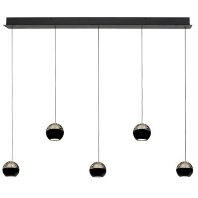 4586ZW Hanglamp Belluno Zwart 5 Lichts