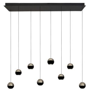 Hanglamp Belluno Zwart 8 Lichts
